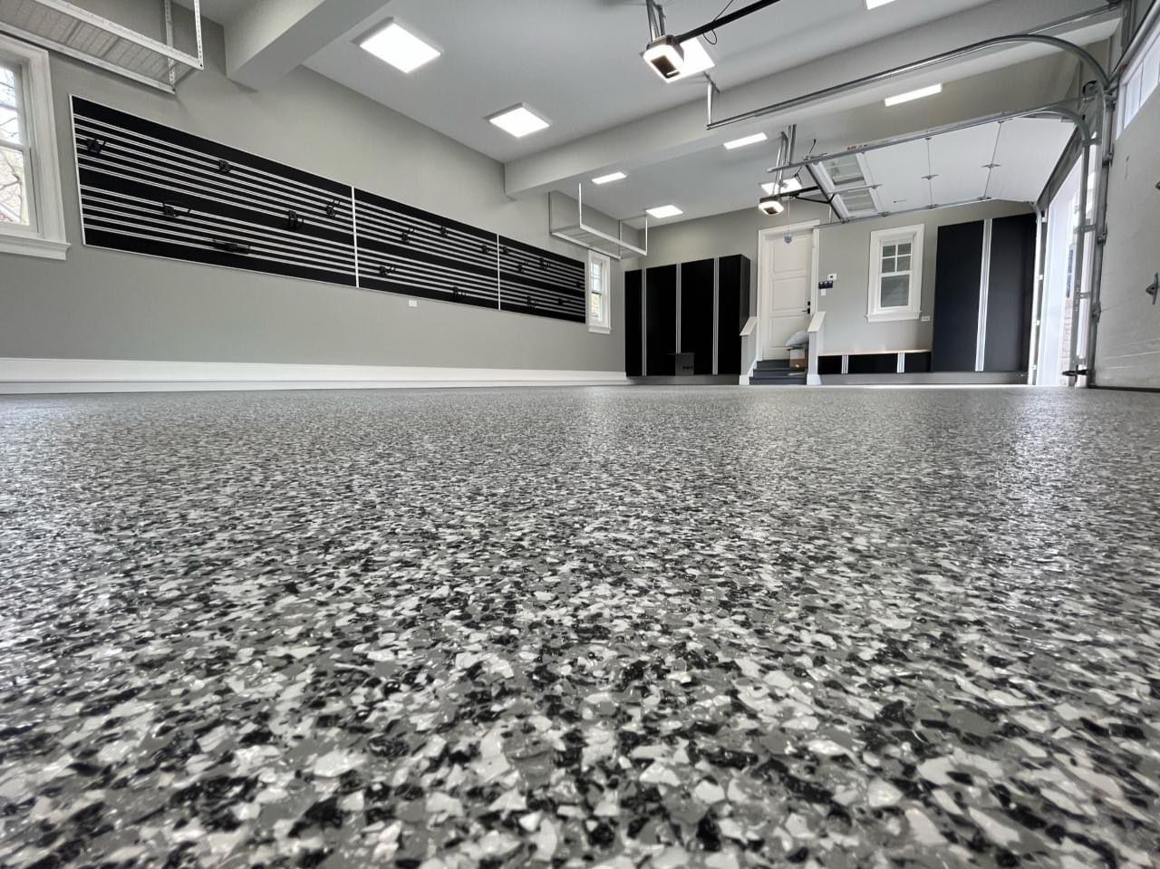Metallic Finish Floor